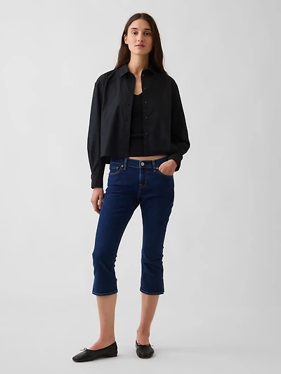 Low Rise Capri Jeans