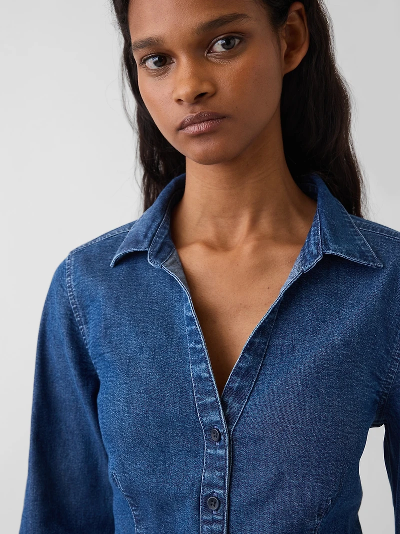 Denim Fitted Shirt