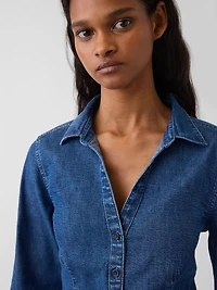Denim Fitted Shirt
