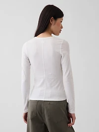 Sheer Modern Rib T-Shirt