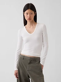 Sheer Modern Rib T-Shirt