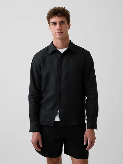 100% Linen Relaxed Shirt