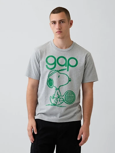 Snoopy Logo Relaxed Graphic T-Shirt