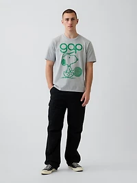 Snoopy Logo Relaxed Graphic T-Shirt