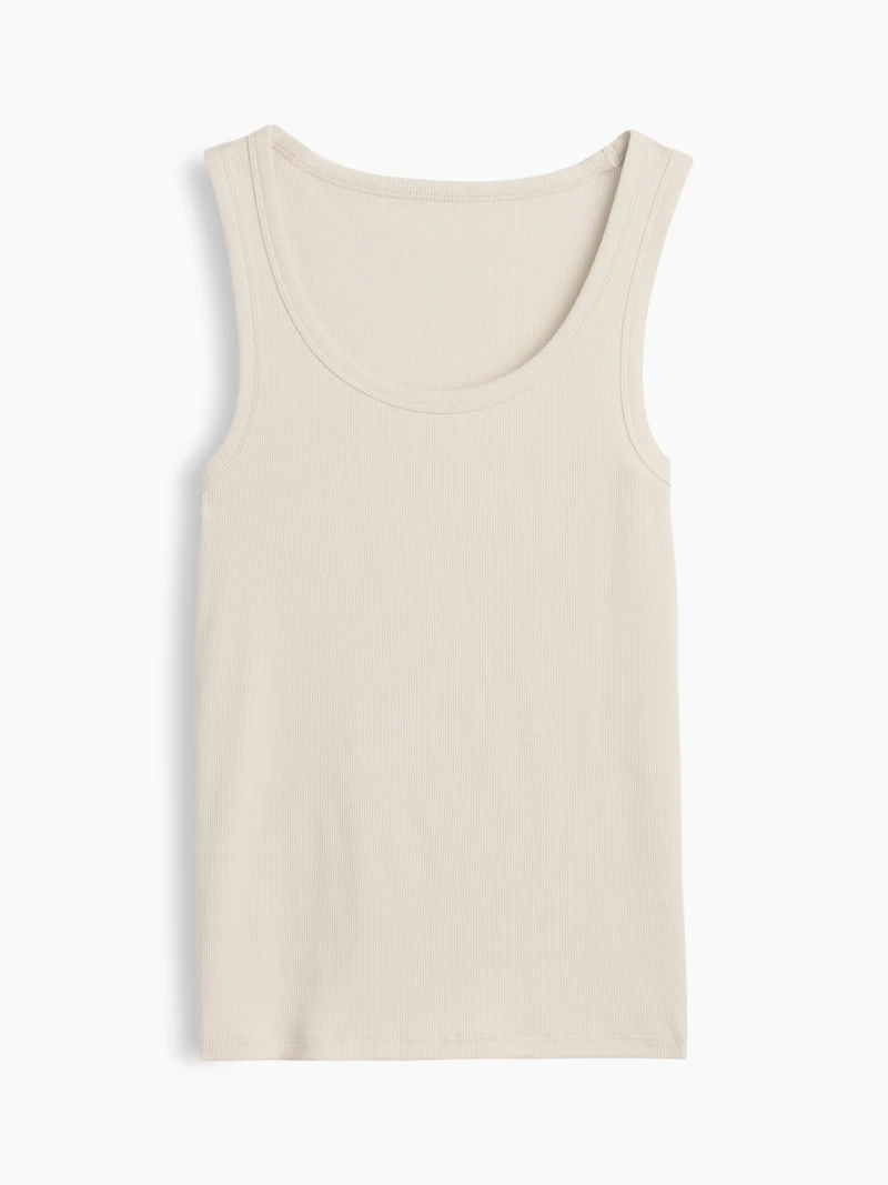 Rib Scoop Tank Top
