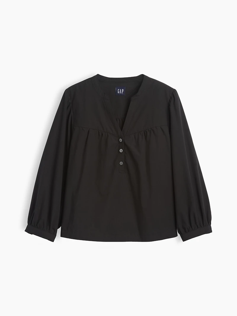 Poplin Popover Top
