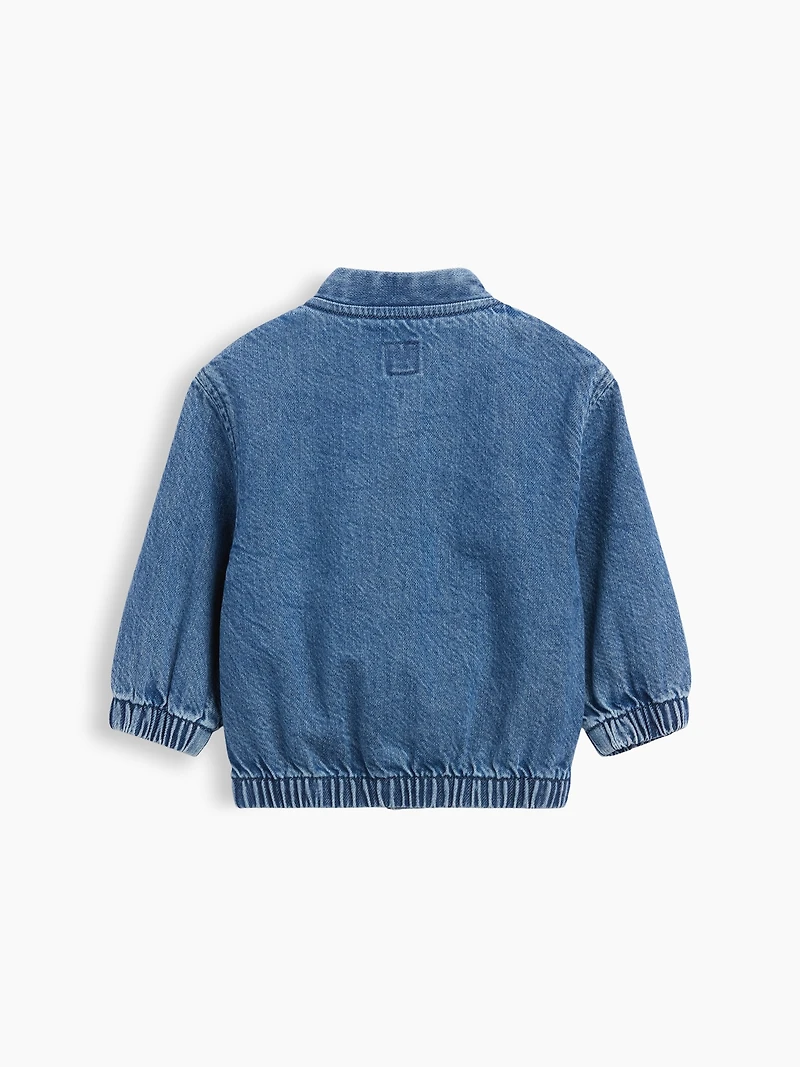 Veste de style universitaire en denim avec logo ourson Brannan babyGap