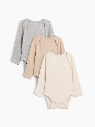Cache-couche finement côtelé à poche Premiers essentiels pour béb