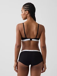 SoftMade Organic Stretch Cotton Logo Triangle Bra
