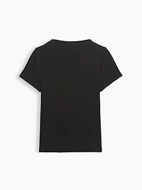 Modern Rib Mockneck Crop T-Shirt