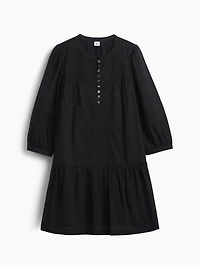 Lace-Trim Drop-Waist Mini Dress