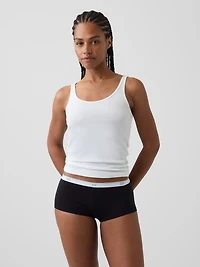 SoftMade Organic Stretch Cotton Logo Shorty