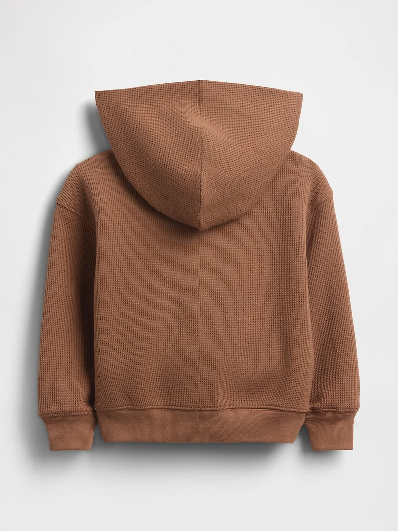 Veste à capuchon en tricot gaufré pour Bébé et Tout-petit