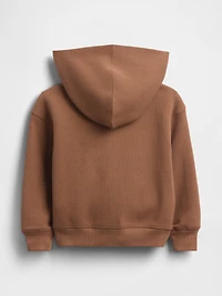 Veste à capuchon en tricot gaufré pour Bébé et Tout-petit