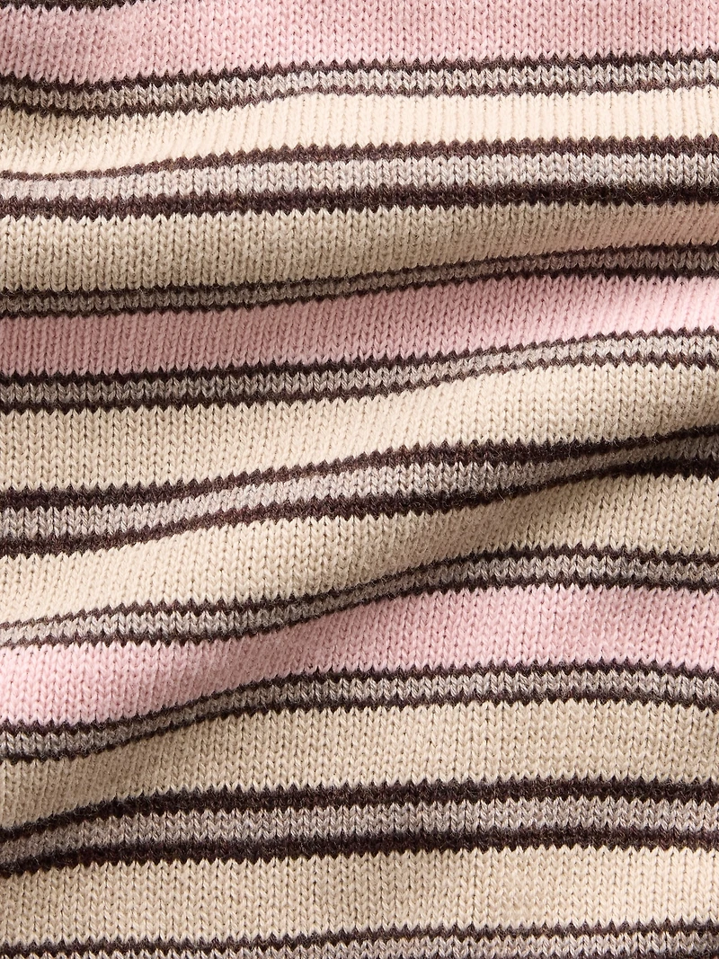 100% Cotton Relaxed Polo Shirt Sweater