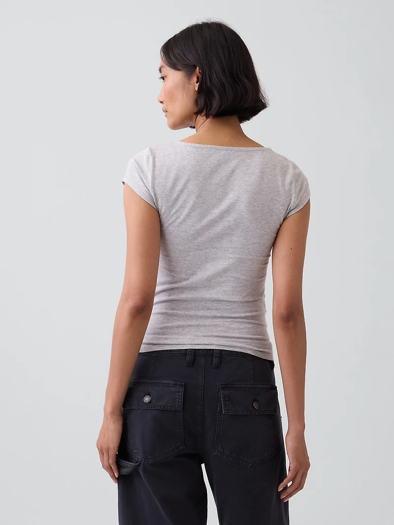 CloseKnit Jersey V-Neck T-Shirt