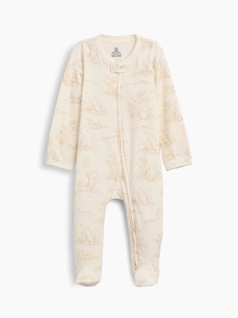 Une-pièce à pieds en coton biologique Premiers essentiels pour Béb