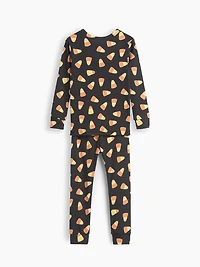 Pyjama en coton biologique brossé à motif de bonbons maïs pour Bébé et Tout-petit