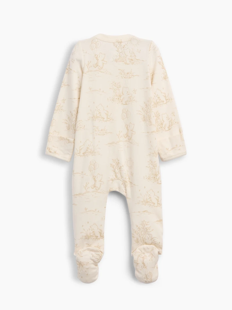 Une-pièce à pieds en coton biologique Premiers essentiels pour Béb