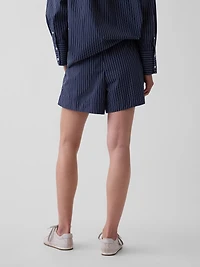 Organic Cotton Poplin Stripe Boxer Shorts