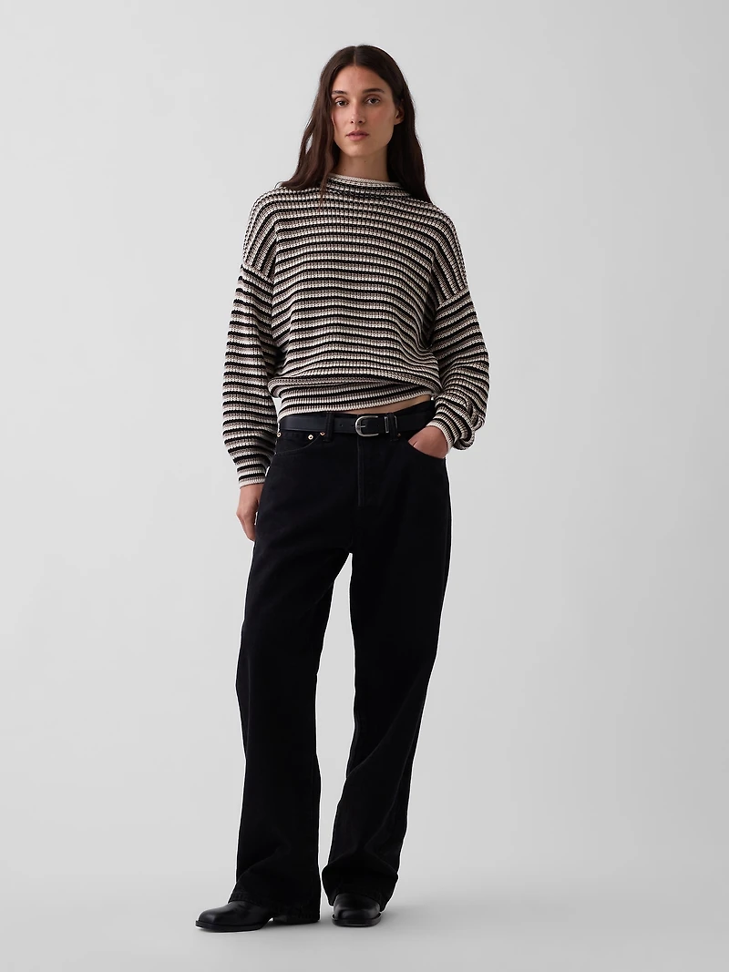 100% Cotton Oversized Rollneck Sweater