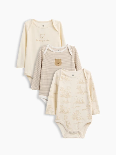 Cache-couche ourson Brannan Premiers essentiels en coton biologique pour Béb