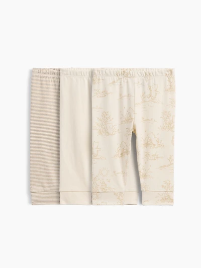 Pantalon Premiers essentiels à taille extensible en coton biologique pour Béb