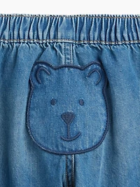 Jean coupe baril à taille extensible motif de l’ourson Brannan pour Bébé