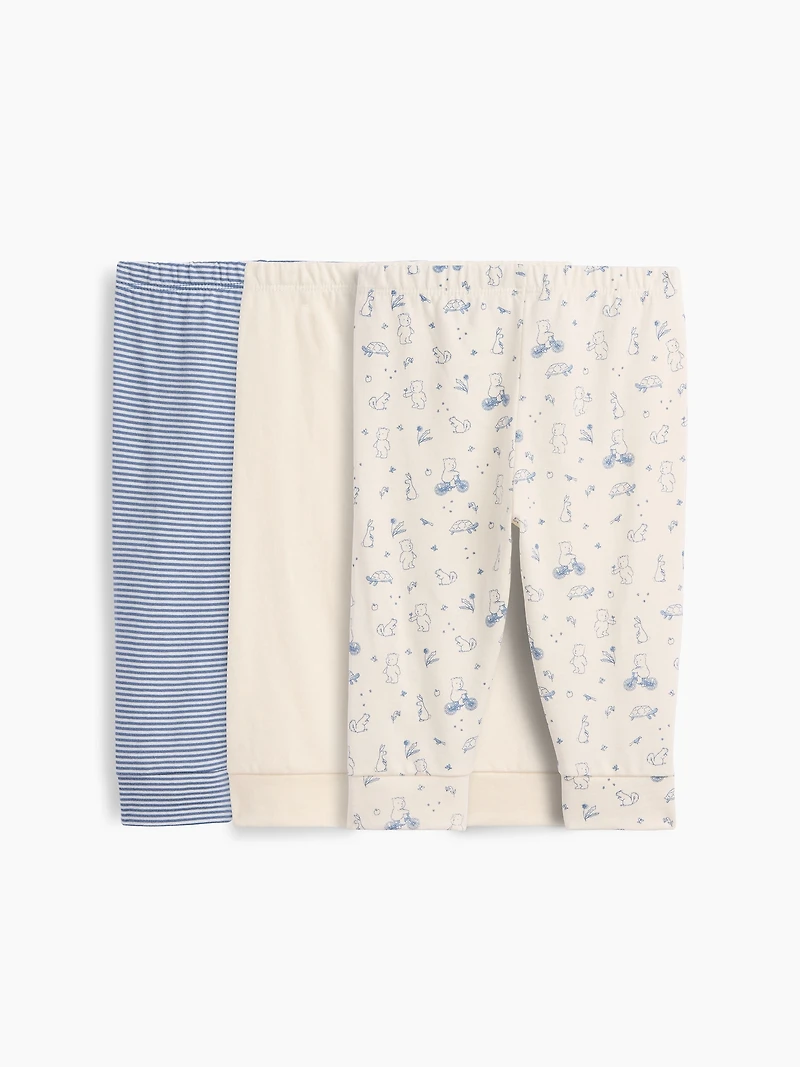Pantalon Premiers essentiels à taille extensible en coton biologique pour Béb