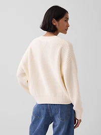 100% Cotton Oversized Shaker Sweater