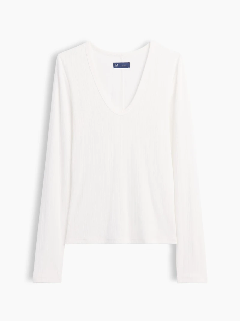Sheer Modern Rib T-Shirt