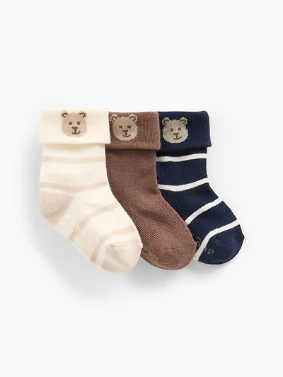 Chaussettes repliables à motif de l’ourson Brannan pour Bébé