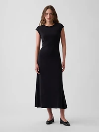 Cap-Sleeve Maxi Dress