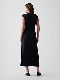 Cap-Sleeve Maxi Dress