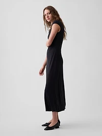 Cap-Sleeve Maxi Dress