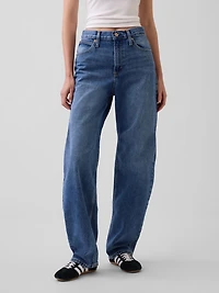High Rise Barrel Jeans
