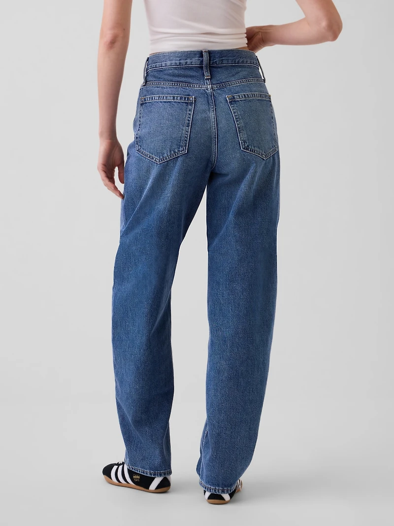 High Rise Barrel Jeans