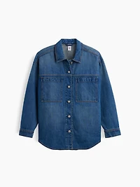 Denim Oversized Shirt Jacket