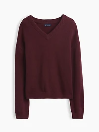 CashSoft Oversized V-Neck Sweater