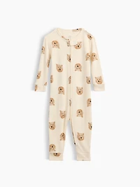 Une-pièce en coton biologique à motif pour Bébé et Tout-petit