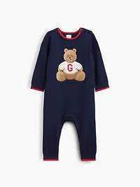 Une-pièce en tricot à imprimé de l’ours Brannan pour Bébé