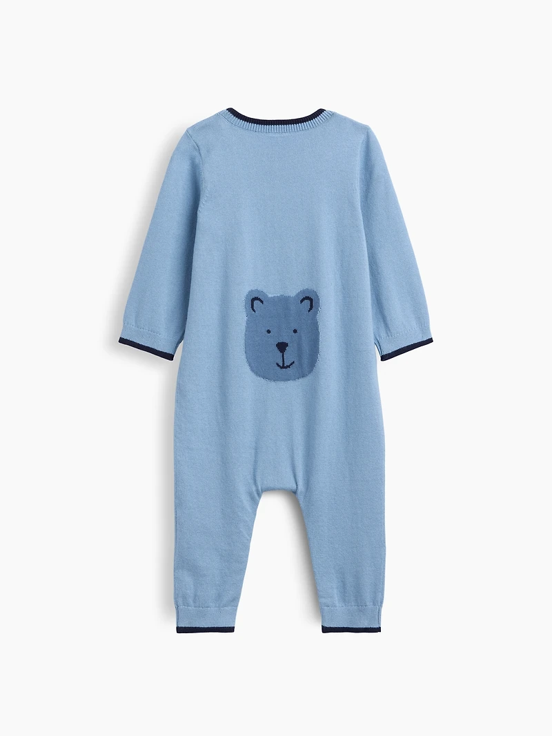 Une-pièce en tricot à imprimé de l’ours Brannan pour Bébé