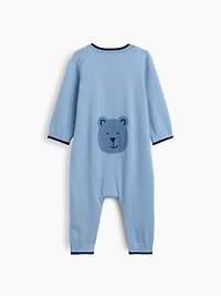 Une-pièce en tricot à imprimé de l’ours Brannan pour Bébé