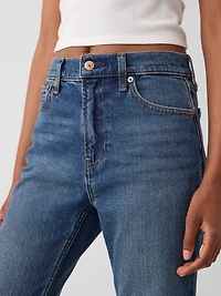 High Rise '90s Slim Straight Crop Jeans
