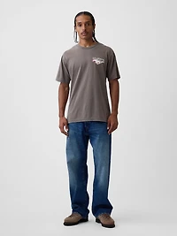 Ford Mustang Heavyweight Crop Graphic T-Shirt