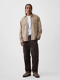 UltraSoft Denim Relaxed Utility Shirt