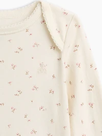 Cache-couche Premiers essentiels en coton biologique à motif pour Béb
