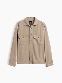UltraSoft Denim Relaxed Utility Shirt