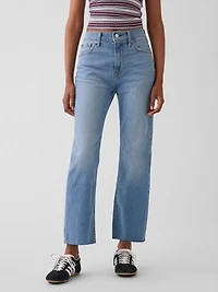 High Rise ’90s Slim Straight Crop Jeans