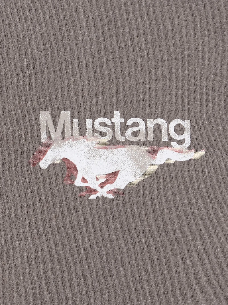 Ford Mustang Heavyweight Crop Graphic T-Shirt